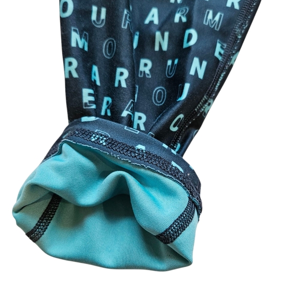 Under Armour heatgear ankle leggings girls size XL Blue cropped athletic EUC - Picture 6 of 6